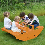 Banyan Jumbo Rocker & Climber | 2-in-1 Wooden Climbing Arch and Rocking Boat for Kids, Indoor & Outdoor