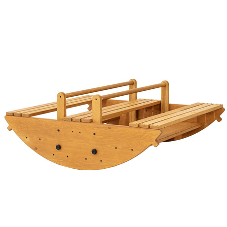 Banyan Jumbo Rocker & Climber | 2-in-1 Wooden Climbing Arch and Rocking Boat for Kids, Indoor & Outdoor