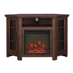 Barn 48" Wood Corner Fireplace TV Stand