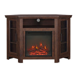 Barn 48" Wood Corner Fireplace TV Stand