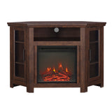 Barn 48" Wood Corner Fireplace TV Stand