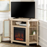 Barn 48" Wood Corner Fireplace TV Stand-Fireplace-Parc Decor