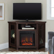 Barn 48" Wood Corner Fireplace TV Stand-Fireplace-Parc Decor