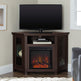 Barn 48" Wood Corner Fireplace TV Stand-Fireplace-Parc Decor