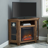 Barn 48" Wood Corner Fireplace TV Stand-Fireplace-Parc Decor