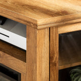 Barn 48" Wood Corner Fireplace TV Stand-Fireplace-Parc Decor