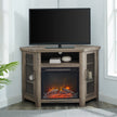Barn 48" Wood Corner Fireplace TV Stand-Fireplace-Parc Decor