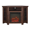 Barn 48" Wood Corner Fireplace TV Stand-Fireplace-Parc Decor