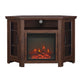Barn 48" Wood Corner Fireplace TV Stand-Fireplace-Parc Decor