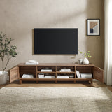 Barn Door 70" Rustic TV Stand-Entertainment-Parc Decor