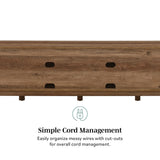 Barn Door 70" Rustic TV Stand-Entertainment-Parc Decor