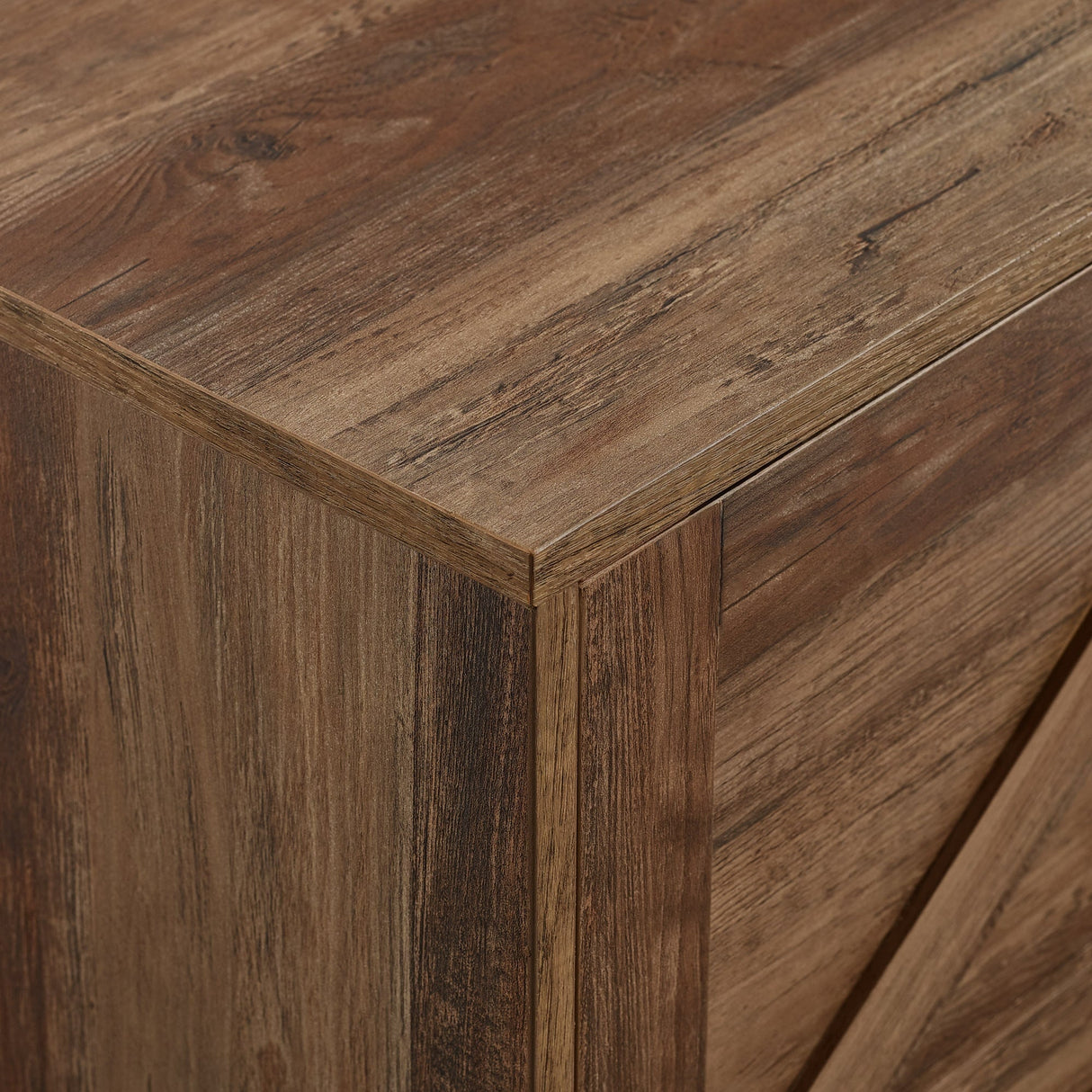 Barn Door 70" Rustic TV Stand-Entertainment-Parc Decor