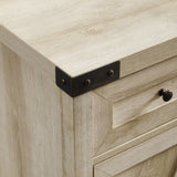 Barn Door Accent Cabinet