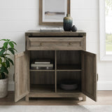 Barn Door Accent Cabinet