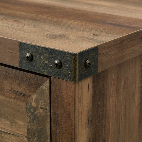 Barn Door Accent Cabinet