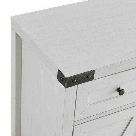 Barn Door Accent Cabinet