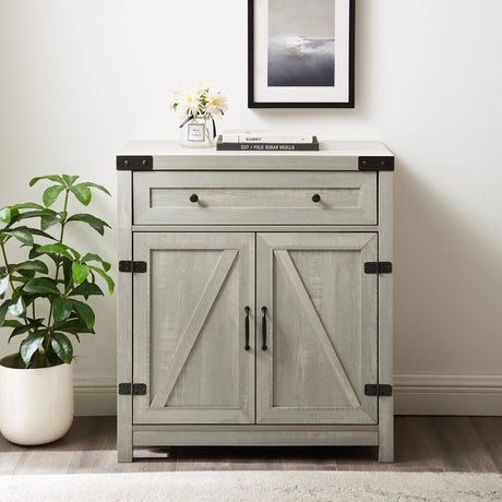 Barn Door Accent Cabinet-Occasional-Parc Decor