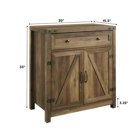 Barn Door Accent Cabinet-Occasional-Parc Decor