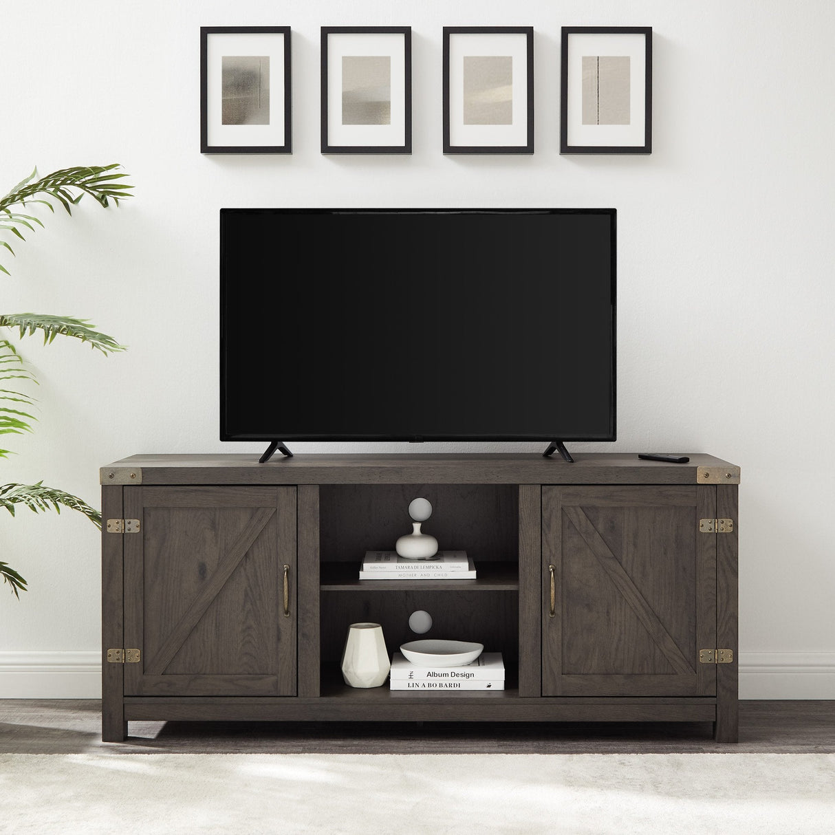 Barn Door TV Stand-Entertainment-Parc Decor