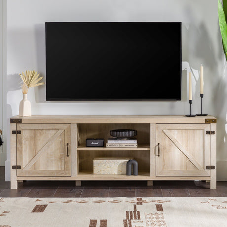 Barn Door TV Stand-Entertainment-Parc Decor