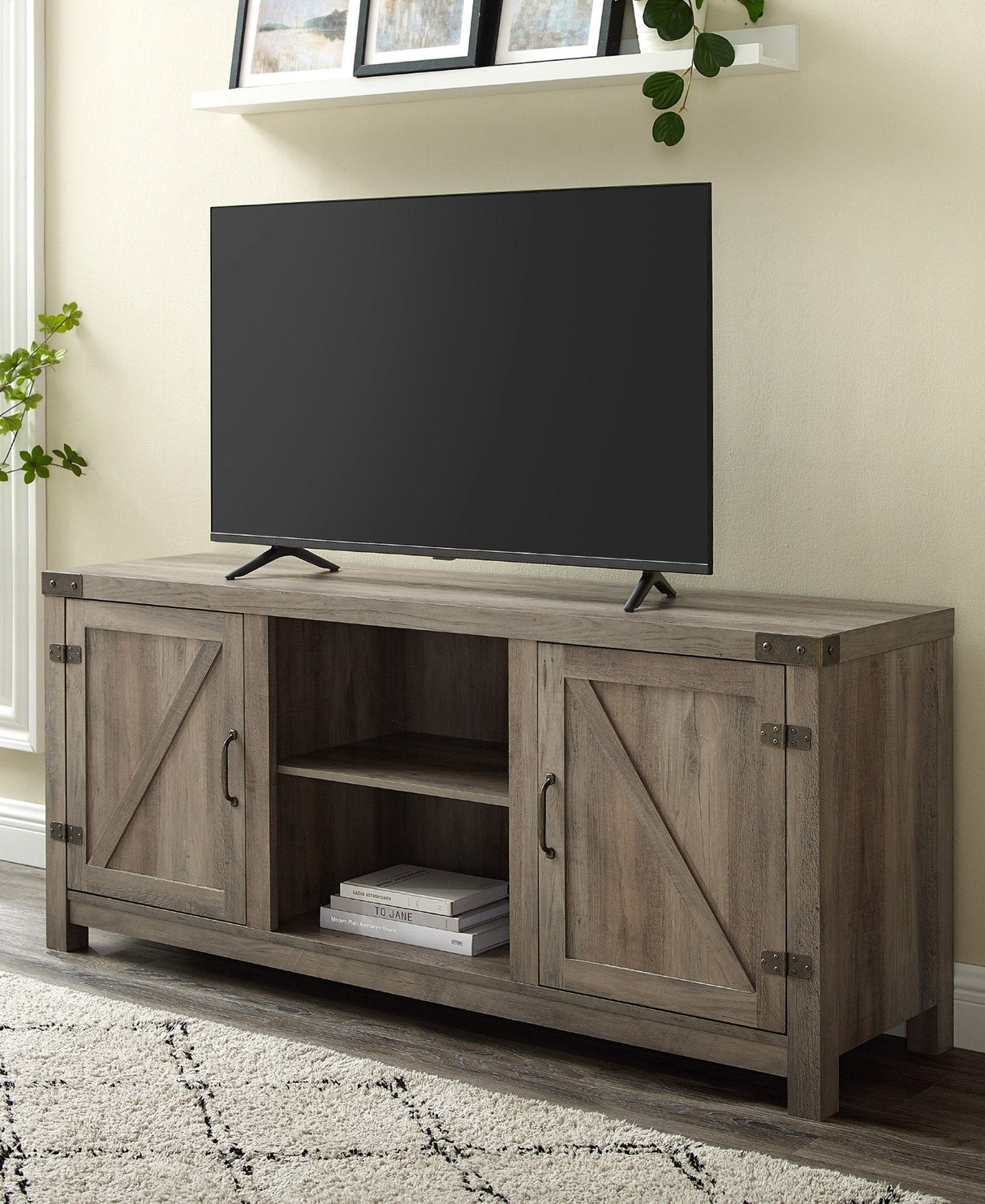 Barn Door TV Stand-Entertainment-Parc Decor