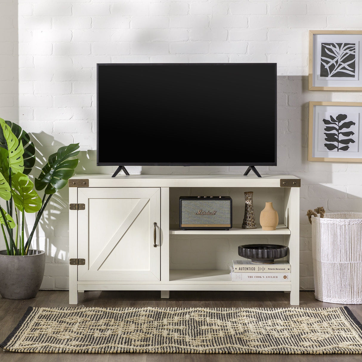 Barn Door TV Stand-Entertainment-Parc Decor