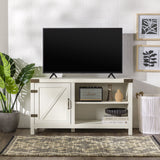 Barn Door TV Stand-Entertainment-Parc Decor