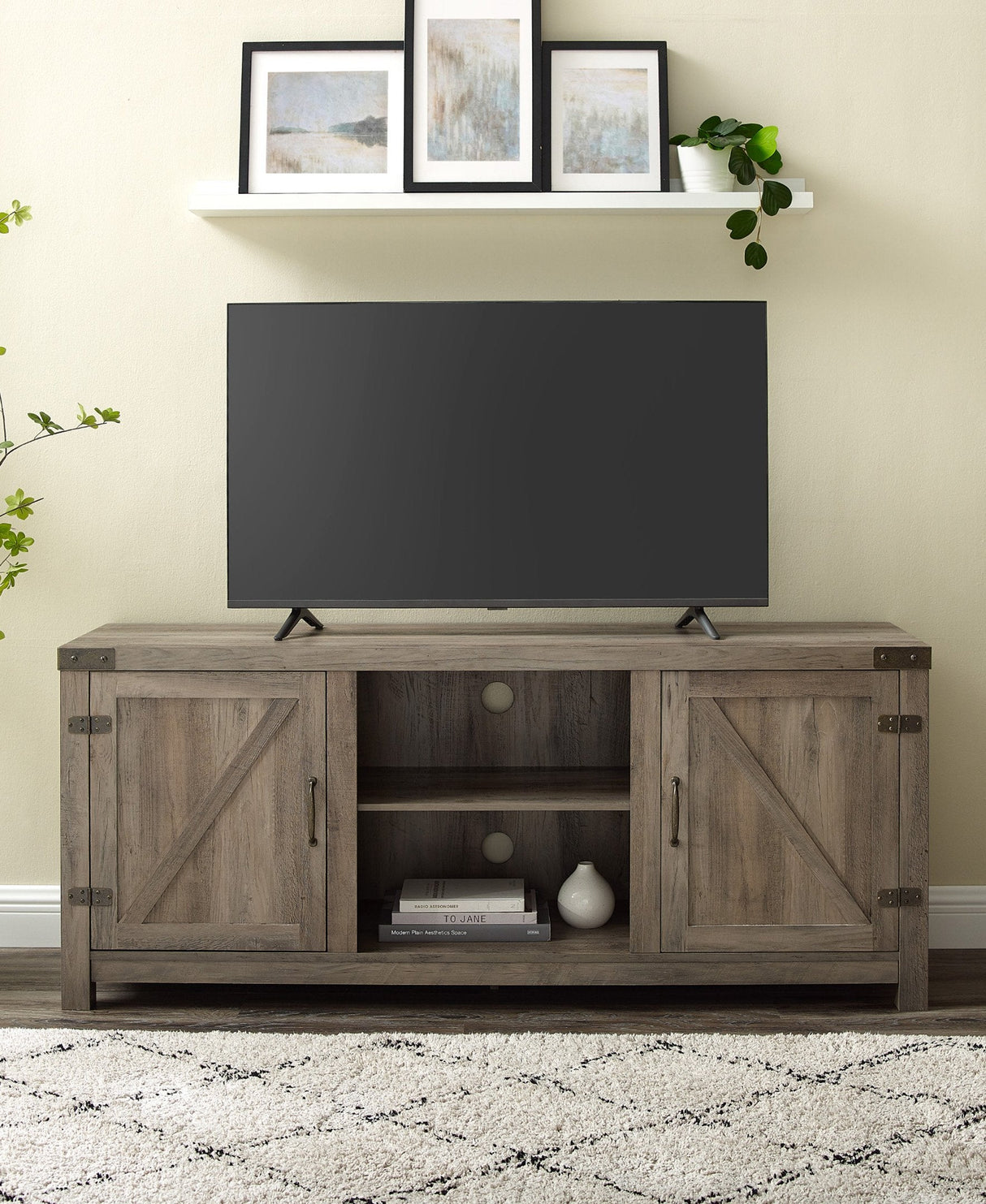 Barn Door TV Stand-Entertainment-Parc Decor