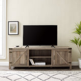 Barn Door TV Stand-Entertainment-Parc Decor
