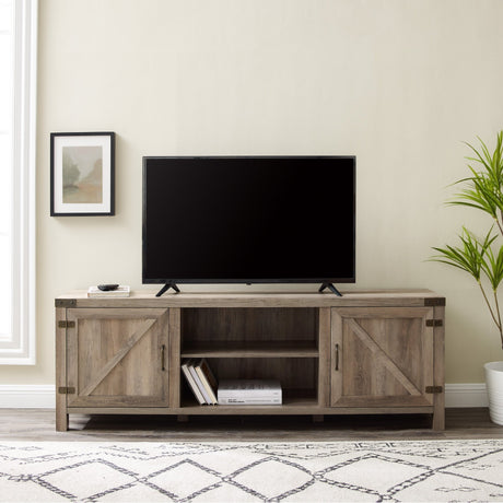 Barn Door TV Stand-Entertainment-Parc Decor
