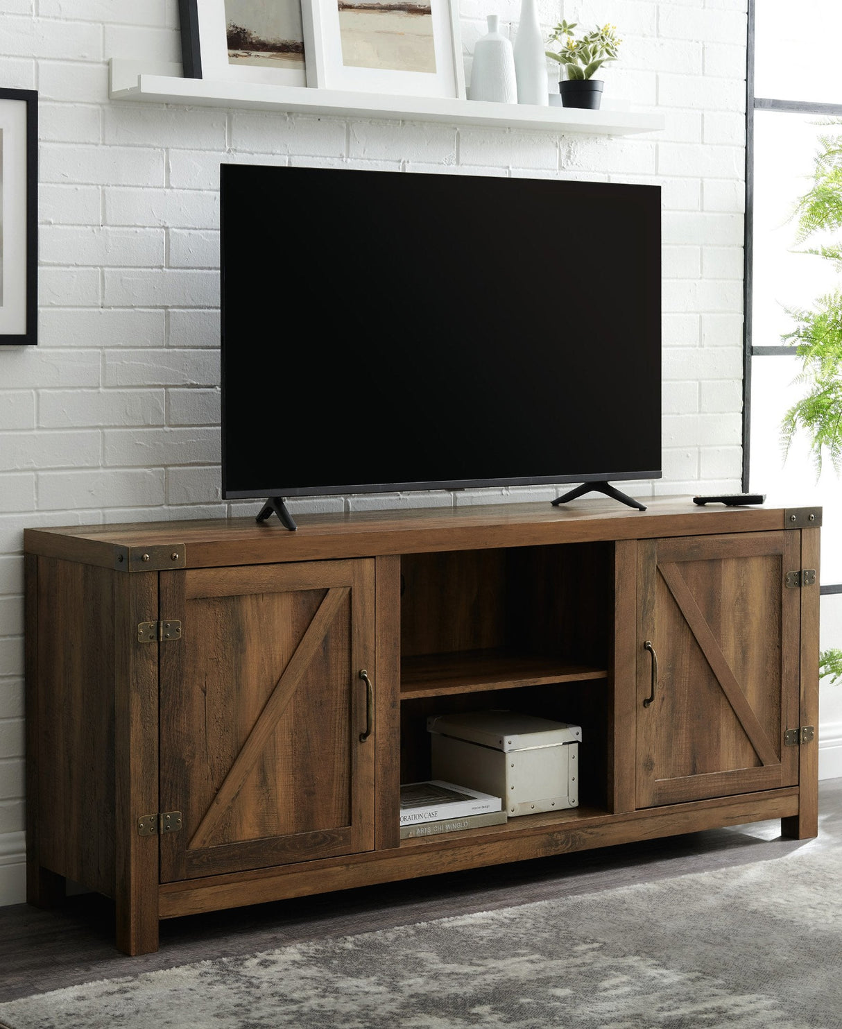 Barn Door TV Stand-Entertainment-Parc Decor