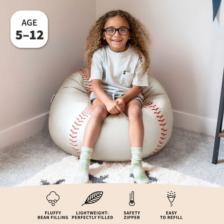 Baseball Sports Ball-bean filled-Parc Decor