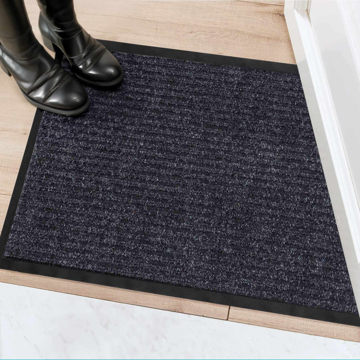 Basic Outdoor Mat, Gray-Rug Accessories-Parc Decor