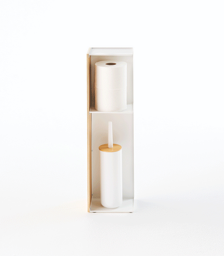 Bathroom Organizer - Steel + Wood