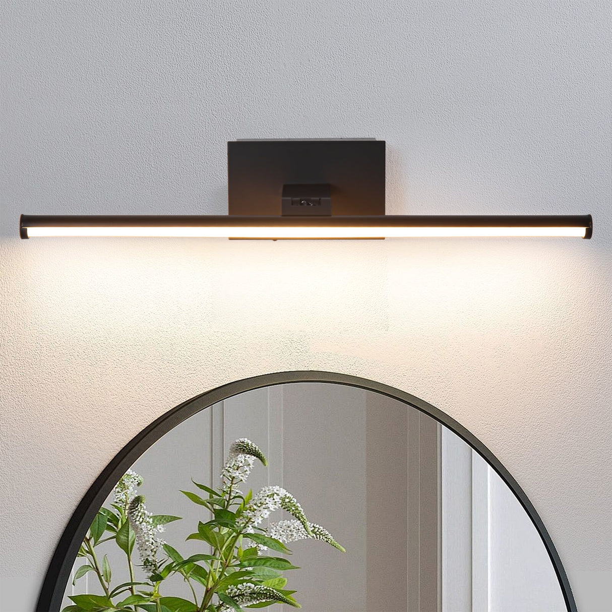 Battery-powered LED Mirror Vanity Light with Remote Control-壁灯-Parc Decor