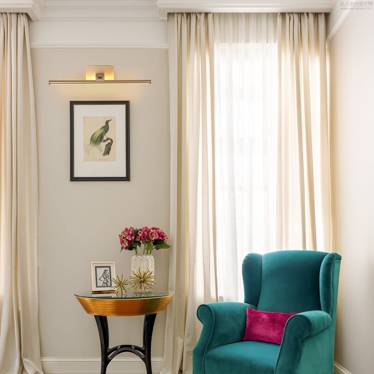 Battery-powered LED Mirror Vanity Light with Remote Control-壁灯-Parc Decor