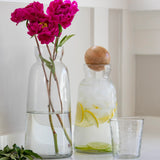 Baylor Decanter with Mango Wood Stopper, Tall-Jars and Cannisters-Parc Decor