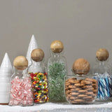 Baylor Decanter with Mango Wood Stopper, Tall-Jars and Cannisters-Parc Decor