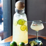 Baylor Decanter with Mango Wood Stopper, Tall-Jars and Cannisters-Parc Decor