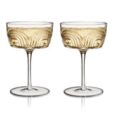 Beau Crystal Cocktail Coupes, Set of 2