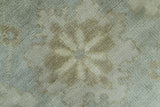 Beige And Blue Traditional Oushak Design 6x9 Hand Knotted Wool Area Rug