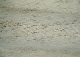Beige and Brown Modern Abstract Hand Tufted Natural Wool Area Rug