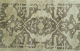 Beige And Brown Traditional Oushak Design Hand Knotted 3x5 wool area rug