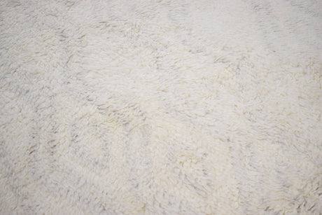 Beige and Charcoal Modern Handmade 5x8 Wool Area Rug