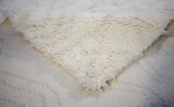 Beige and Charcoal Modern Handmade 5x8 Wool Area Rug