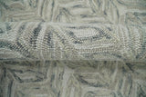Beige and Gray Hand Tufted Modern Wool Loop Rug