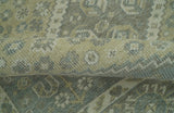 Beige And Gray Traditional Turkish Design 8x10 Hand Knotted Wool Area Rug
