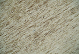 Beige and Ivory Modern Solid Hand Woven Wool Rug