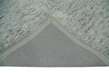 Beige and Silver Hand Hooked Modern Wool Area Rug-Area Rug-Parc Decor
