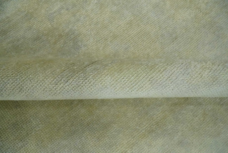 Beige and Silver Traditional Hand Knotted 8x10 Wool Oushak Area Rug